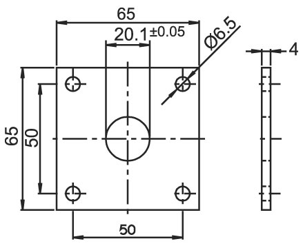 Z QF40S encoder square flange